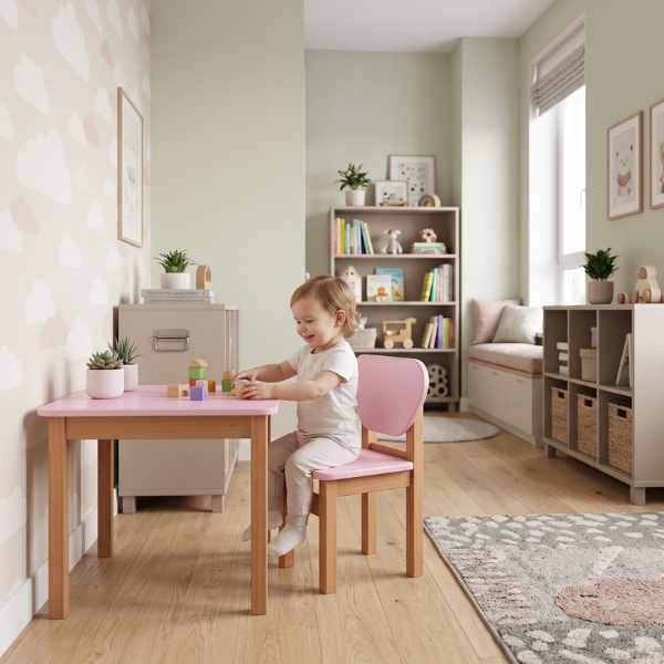 Dětský stolek Tusso Gekko Kids. Růžová